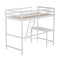Flash Furniture White Twin Loft Bed Frame with Desk and Ladder MH-LBD5-WH-T-GG - alternate 4